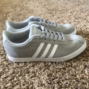 Women’s Adidas Neo Grey Advantage Stripe sneakers